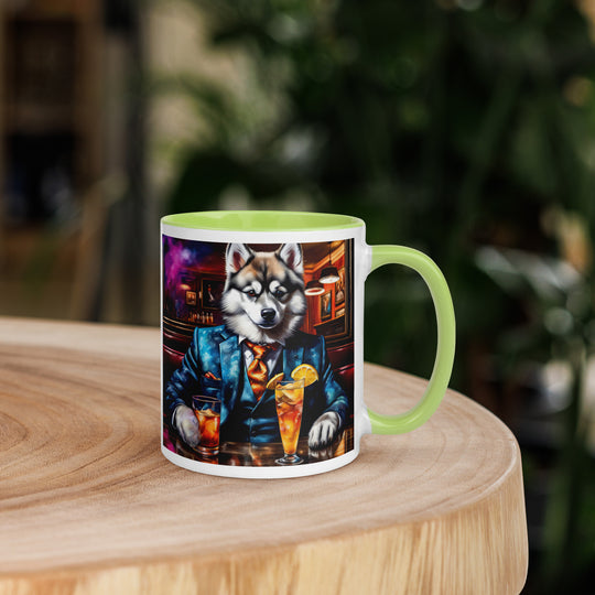 Pomsky General- Mug with Color Inside v13