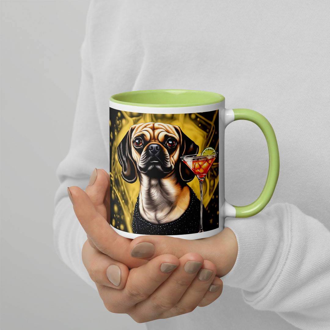 Puggle General- Mug with Color Inside v11