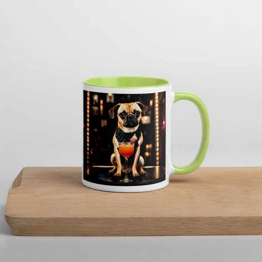 Puggle General- Mug with Color Inside v13