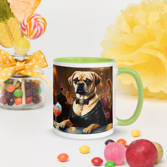 Puggle General- Mug with Color Inside v16