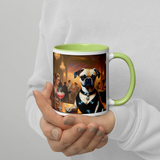 Puggle General- Mug with Color Inside v19