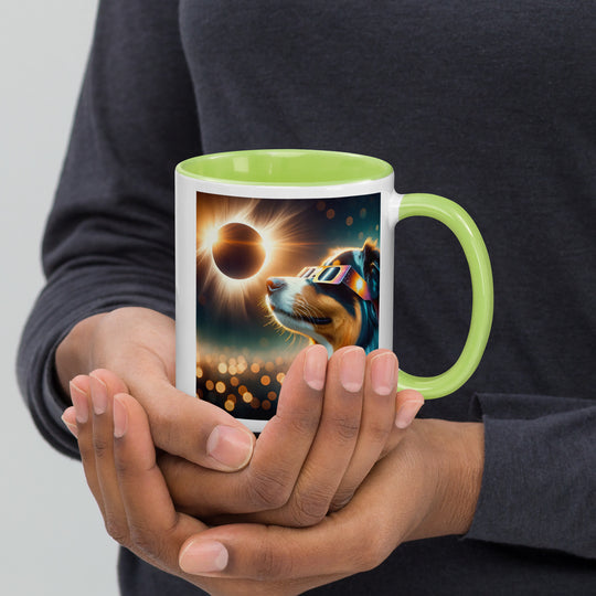 Australian Shepherd Eclipse- Mug with Color Inside