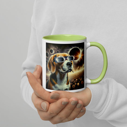 Beagle Eclipse- Mug with Color Inside v2