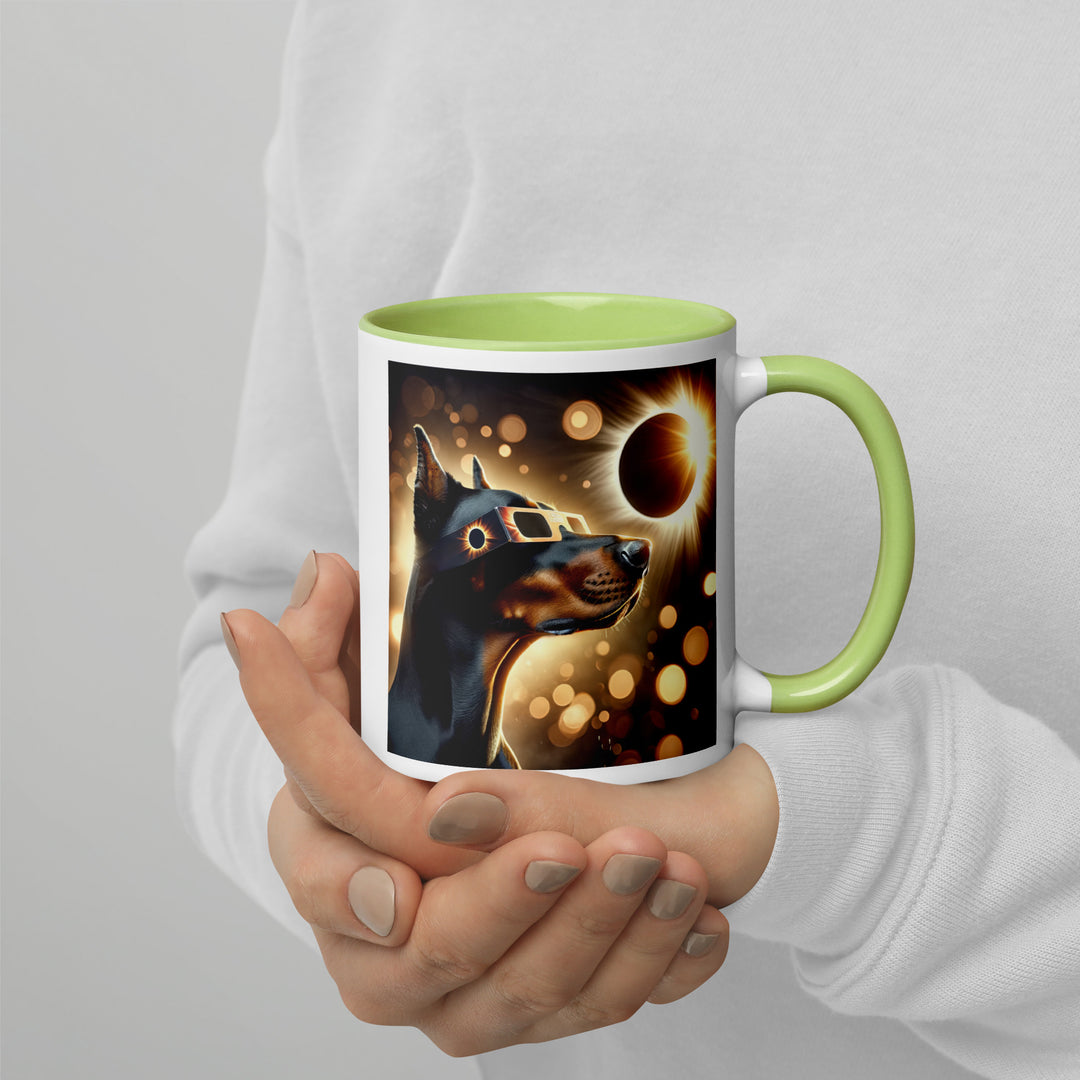 Doberman Pincher Eclipse- Mug with Color Inside