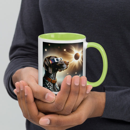 German Shorthaired Pointer Eclipse- Mug with Color Inside