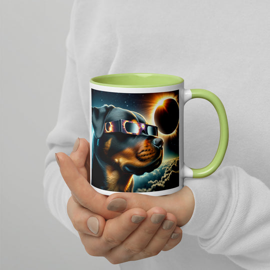 Rottweiler Eclipse- Mug with Color Inside v2