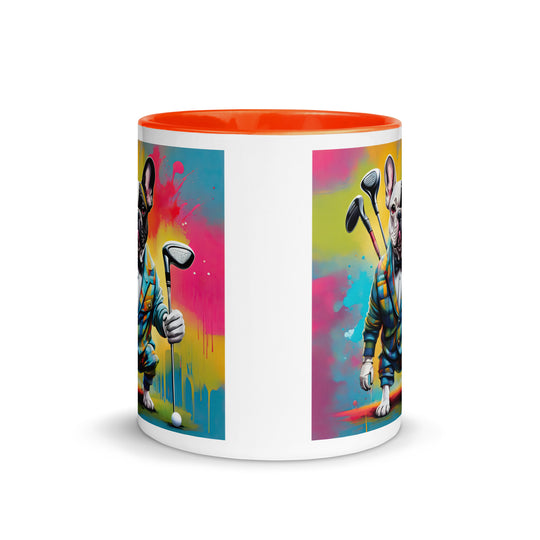 Mug with Color Inside-French Bulldog V2