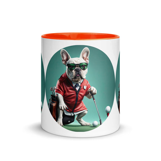 Mug with Color Inside-French Bulldog V4