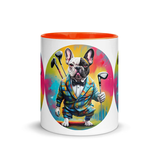 Mug with Color Inside-French Bulldog V5