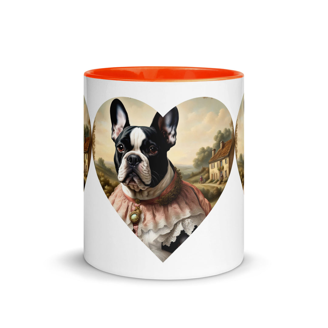 Mug with Color Inside-French Bulldog V6