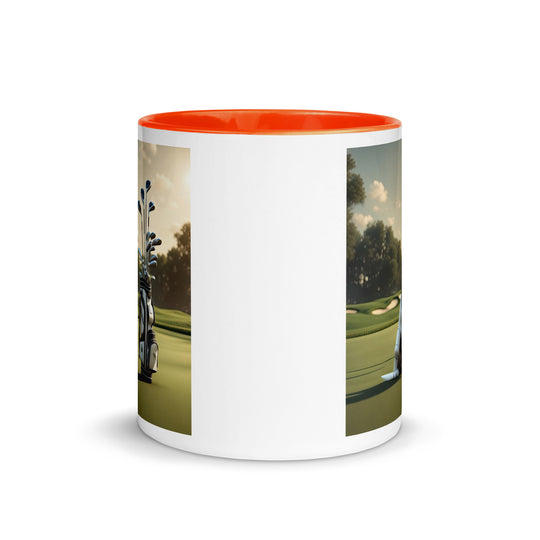 Mug with Color Inside-Labrador Retriever Golfer V5