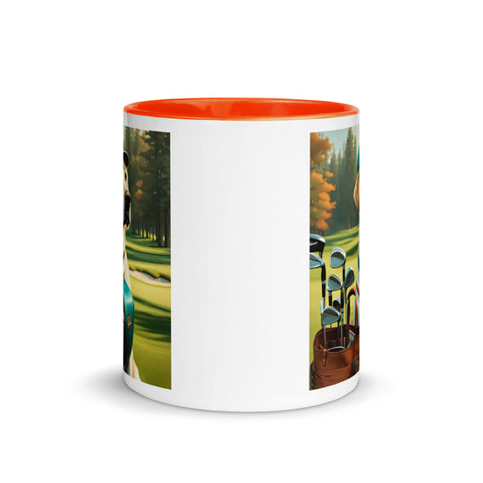 Mug with Color Inside-Labrador Retriever Golfer  V7