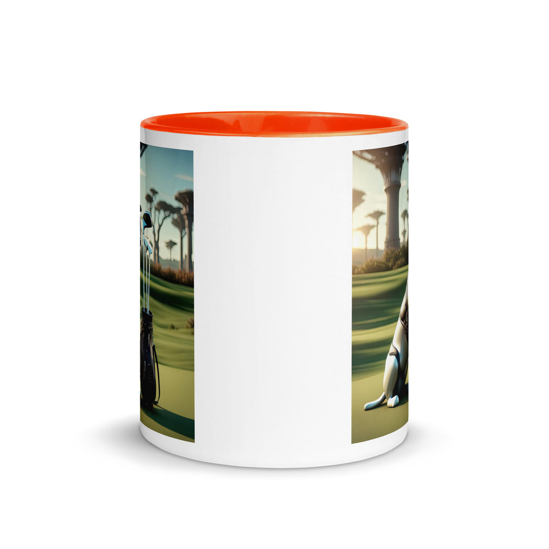 Mug with Color Inside-Labrador Retriever Golfer V11