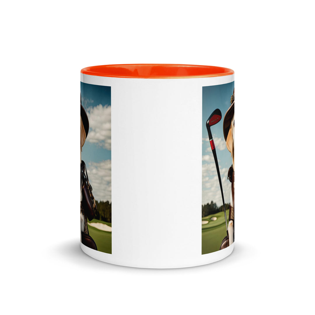 Mug with Color Inside-Labrador Retriever Golfer V12