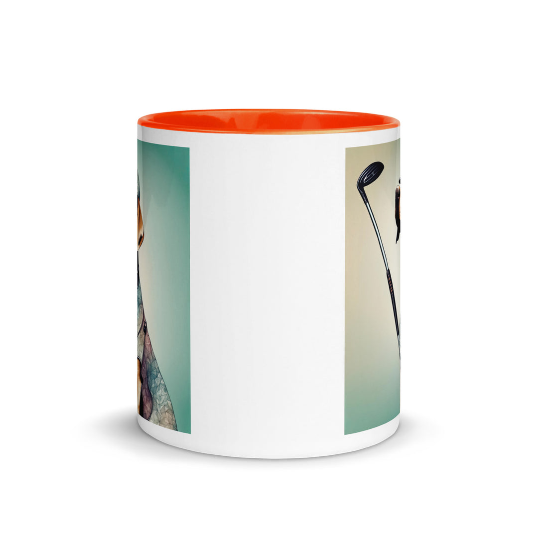 Mug with Color Inside-Labrador Retriever Golfer Labrador Retriever Golfer V18