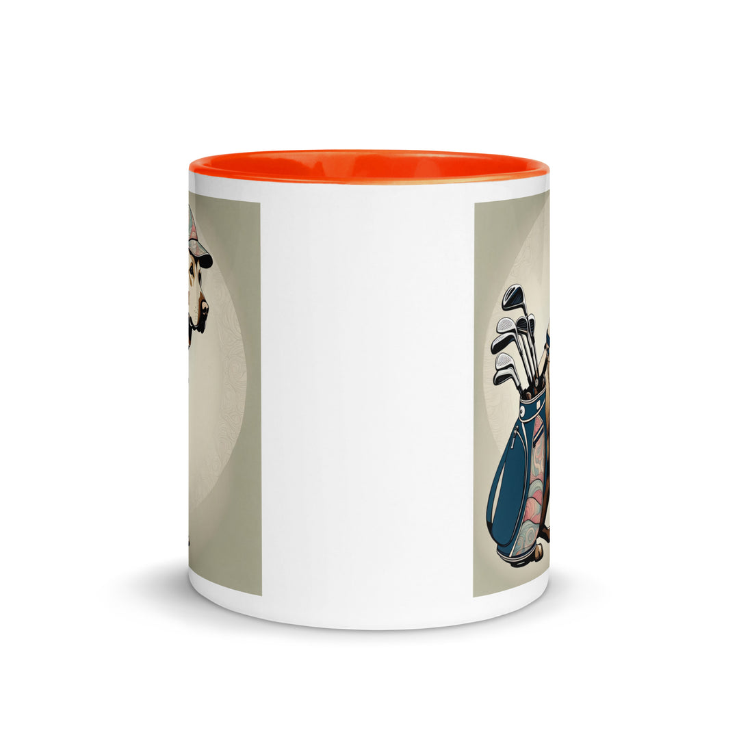 Mug with Color Inside-Labrador Retriever Golfer V19