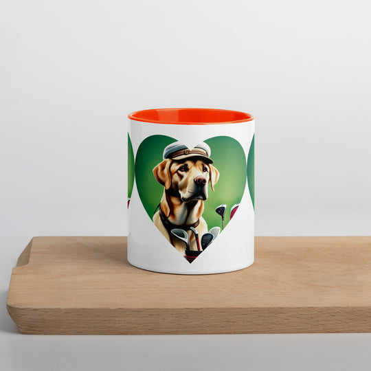 Mug with Color Inside-Labrador Retriever Golfer V26