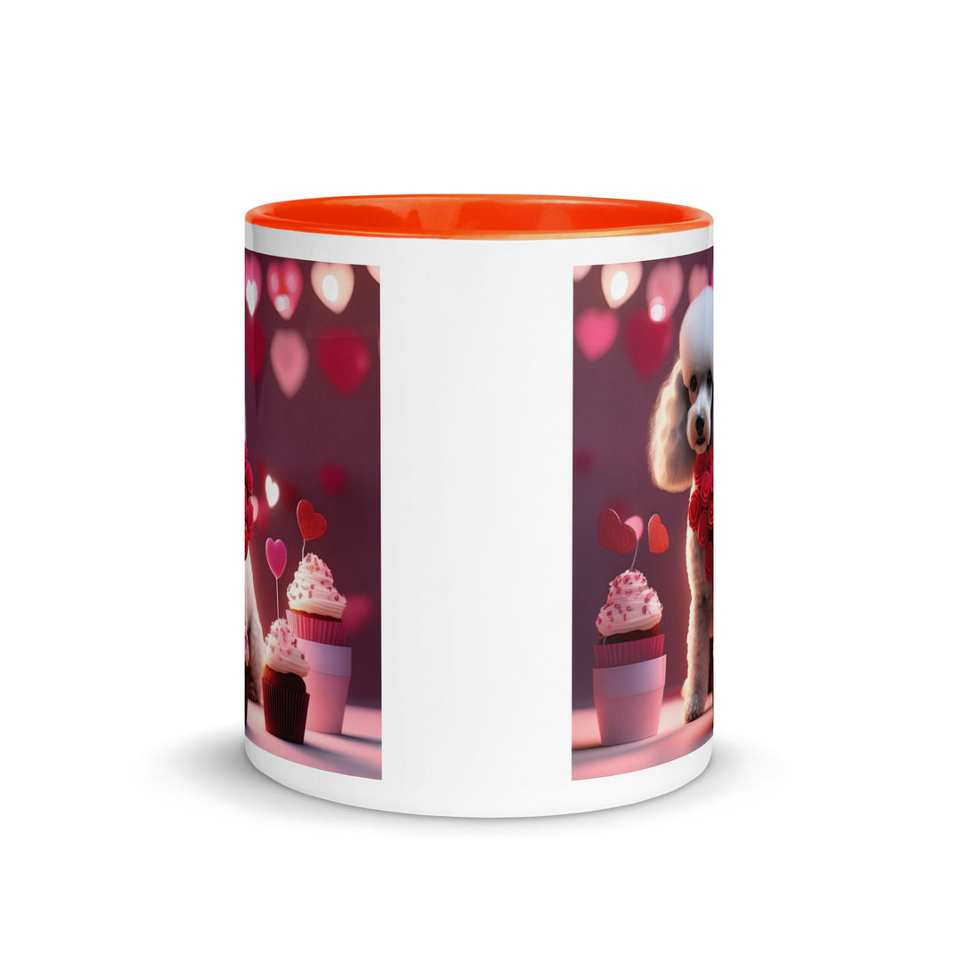 Poodle Romantic- Mug with Color Inside v3