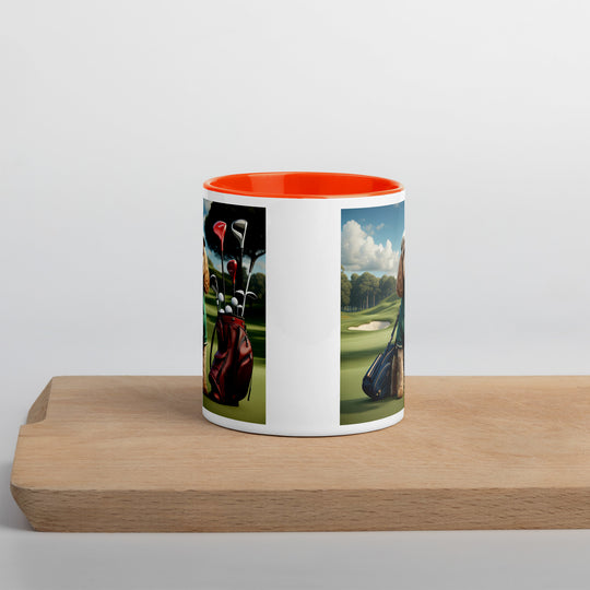 Cockapoo Golfer- Mug with Color Inside