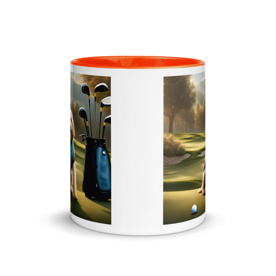 Goldendoodle Golfer- Mug with Color Inside