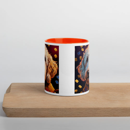 Goldendoodle- Mug with Color Inside v12