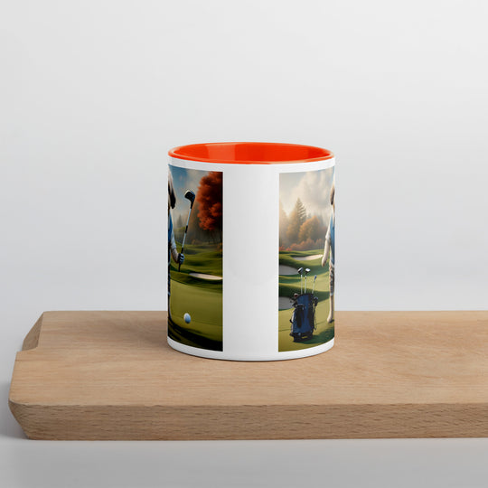 Pugapoo Golfer- Mug with Color Inside