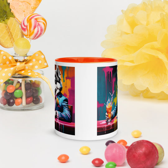 Pomsky General- Mug with Color Inside v7