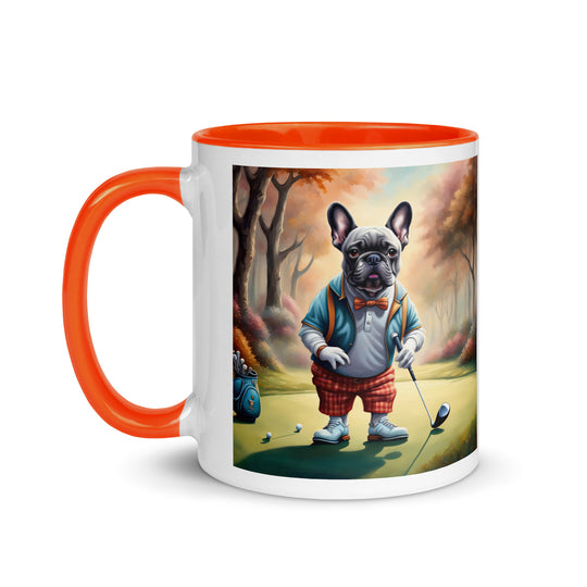 Mug with Color Inside-French Bulldog