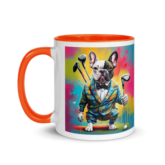 Mug with Color Inside-French Bulldog V2