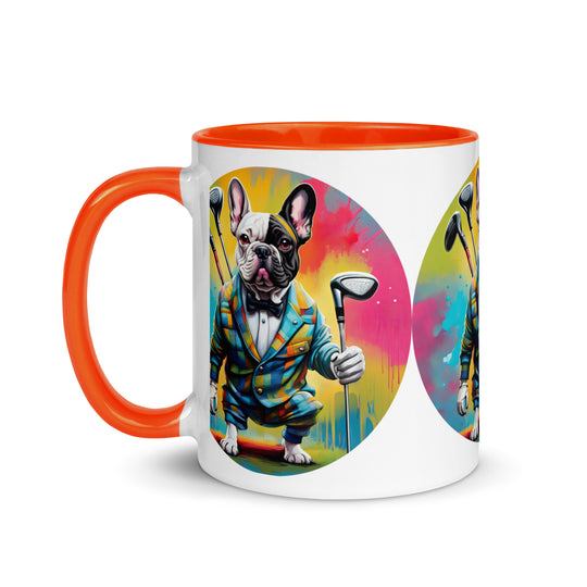 Mug with Color Inside-French Bulldog V5