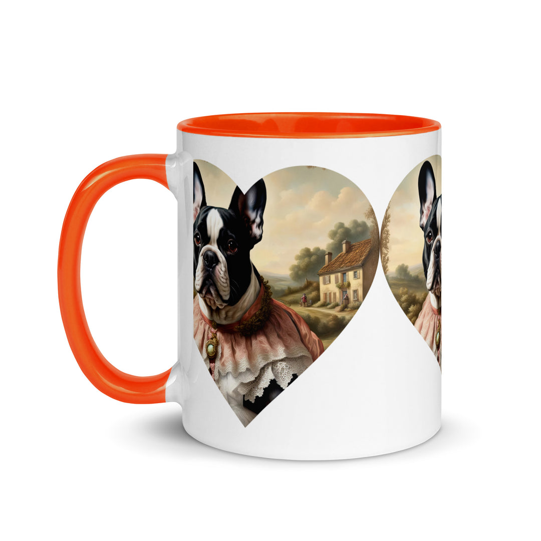 Mug with Color Inside-French Bulldog V6