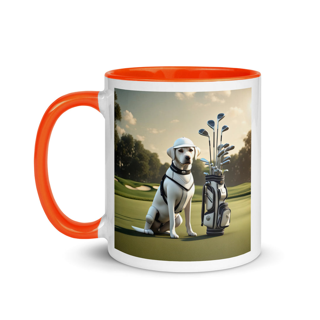 Mug with Color Inside-Labrador Retriever Golfer V5