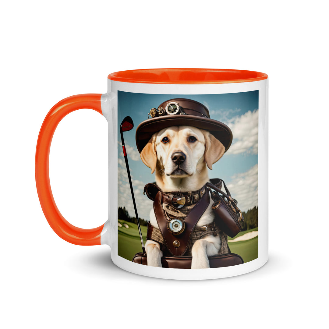 Mug with Color Inside-Labrador Retriever Golfer V12