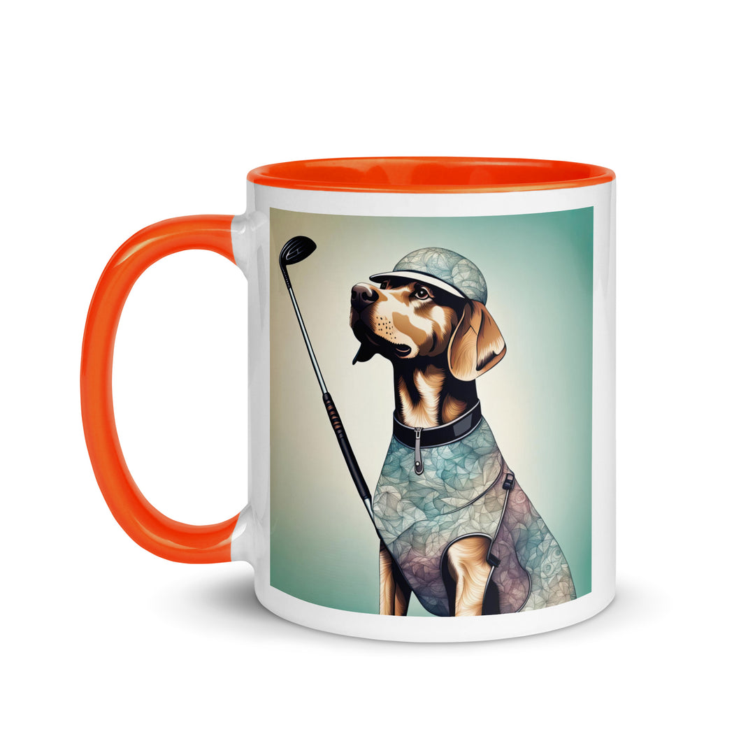 Mug with Color Inside-Labrador Retriever Golfer Labrador Retriever Golfer V18