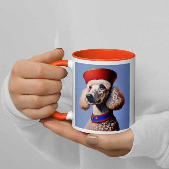 Poodle- Mug with Color Inside v3