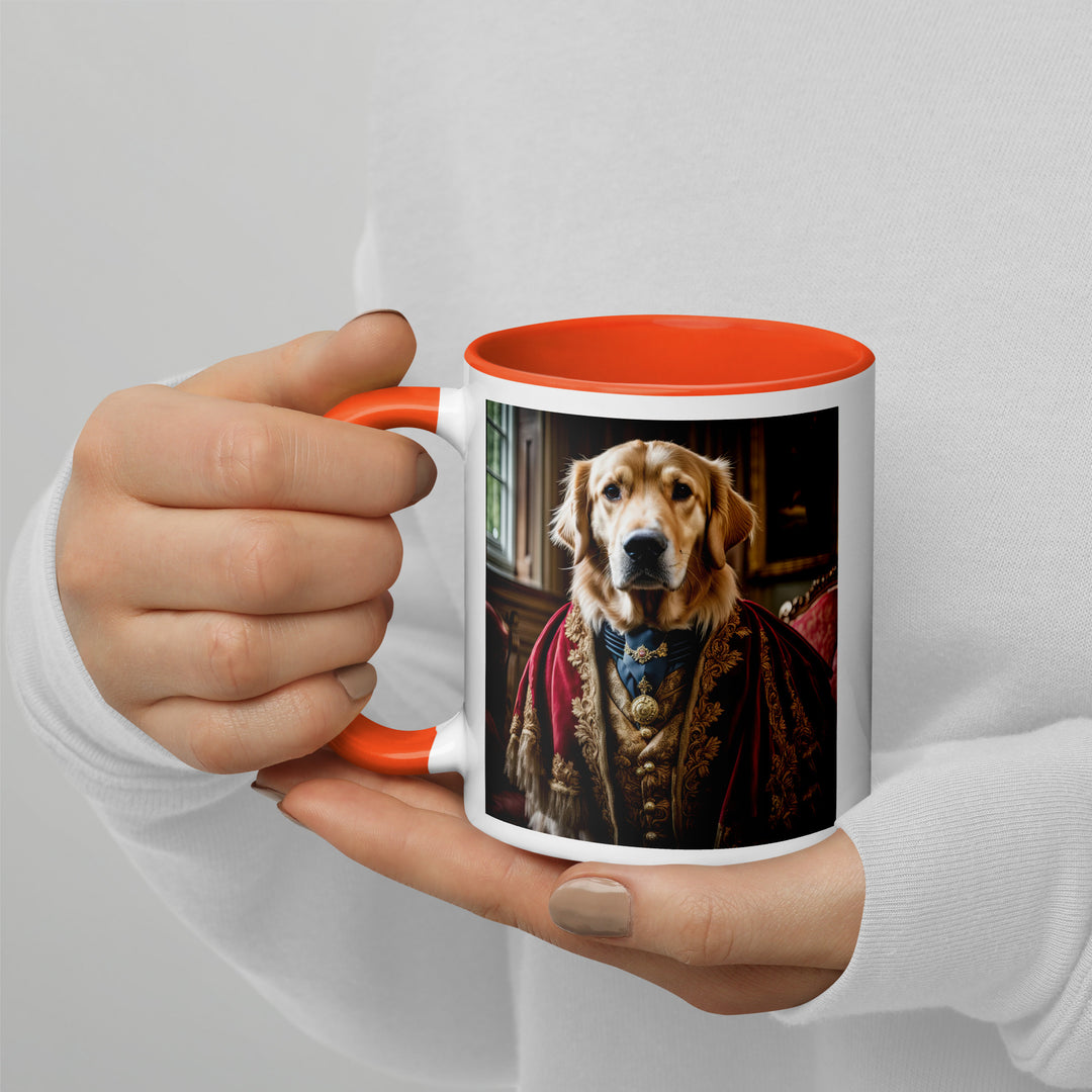 Golden Retriever- Mug with Color Inside V3