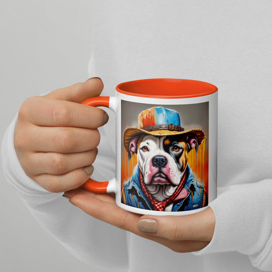 American Bulldog- Mug with Color Inside