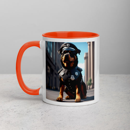 Rottweiler- Mug with Color Inside v3