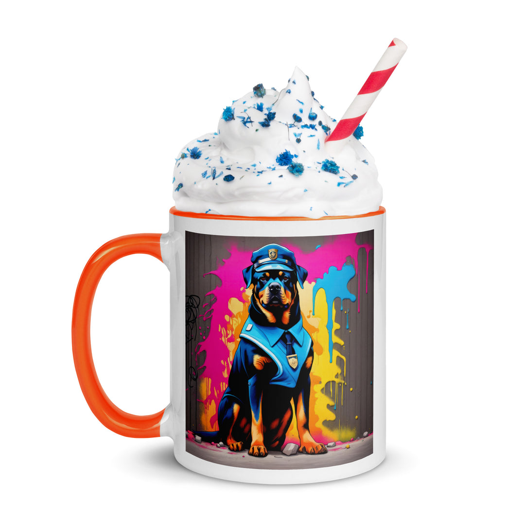 Rottweiler- Mug with Color Inside v5