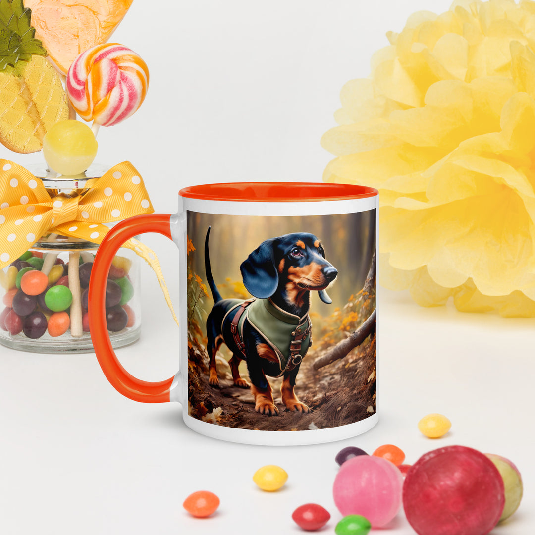 Dachshund- Mug with Color Inside v3