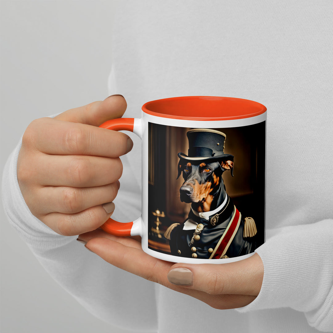 Doberman Pinscher- Mug with Color Inside v2