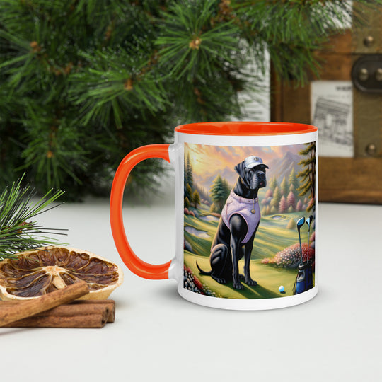 Cane Corso Golfer- Mug with Color Inside v2