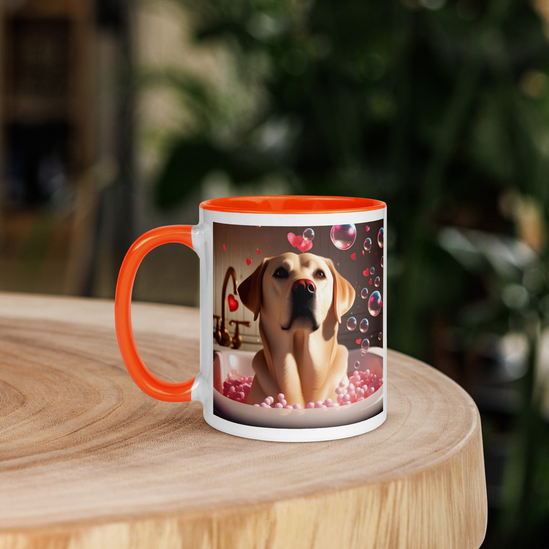 Labrador Retriever Romantic- Mug with Color Inside