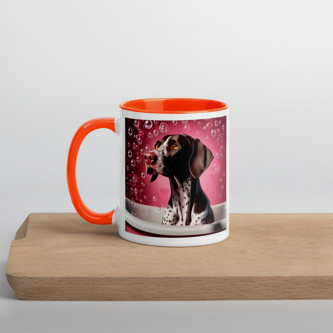 German Shorthaired Pointer Romantic- Mug with Color Inside v3