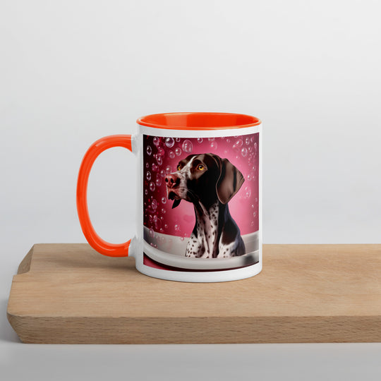 German Shorthaired Pointer Romantic- Mug with Color Inside v3