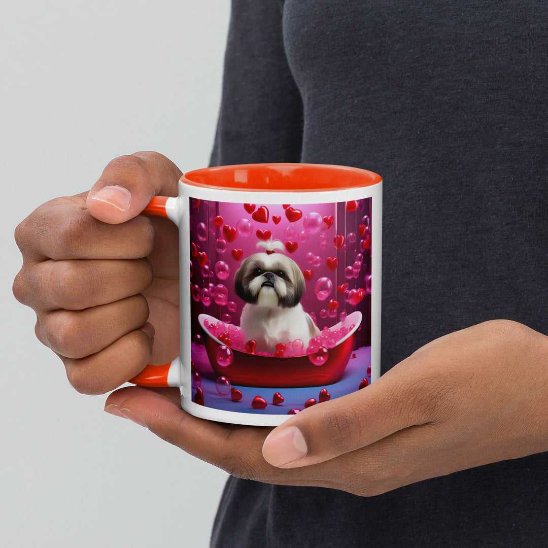 Shih Tzu Romantic- Mug with Color Inside v2