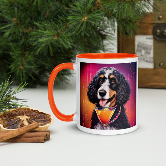 Bernedoodle General- Mug with Color Inside v6