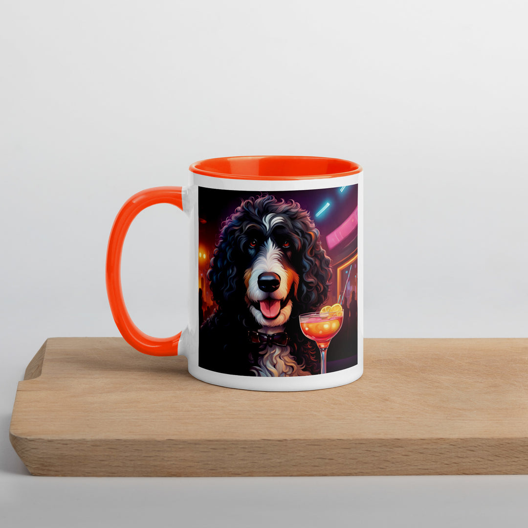 Bernedoodle General- Mug with Color Inside v12