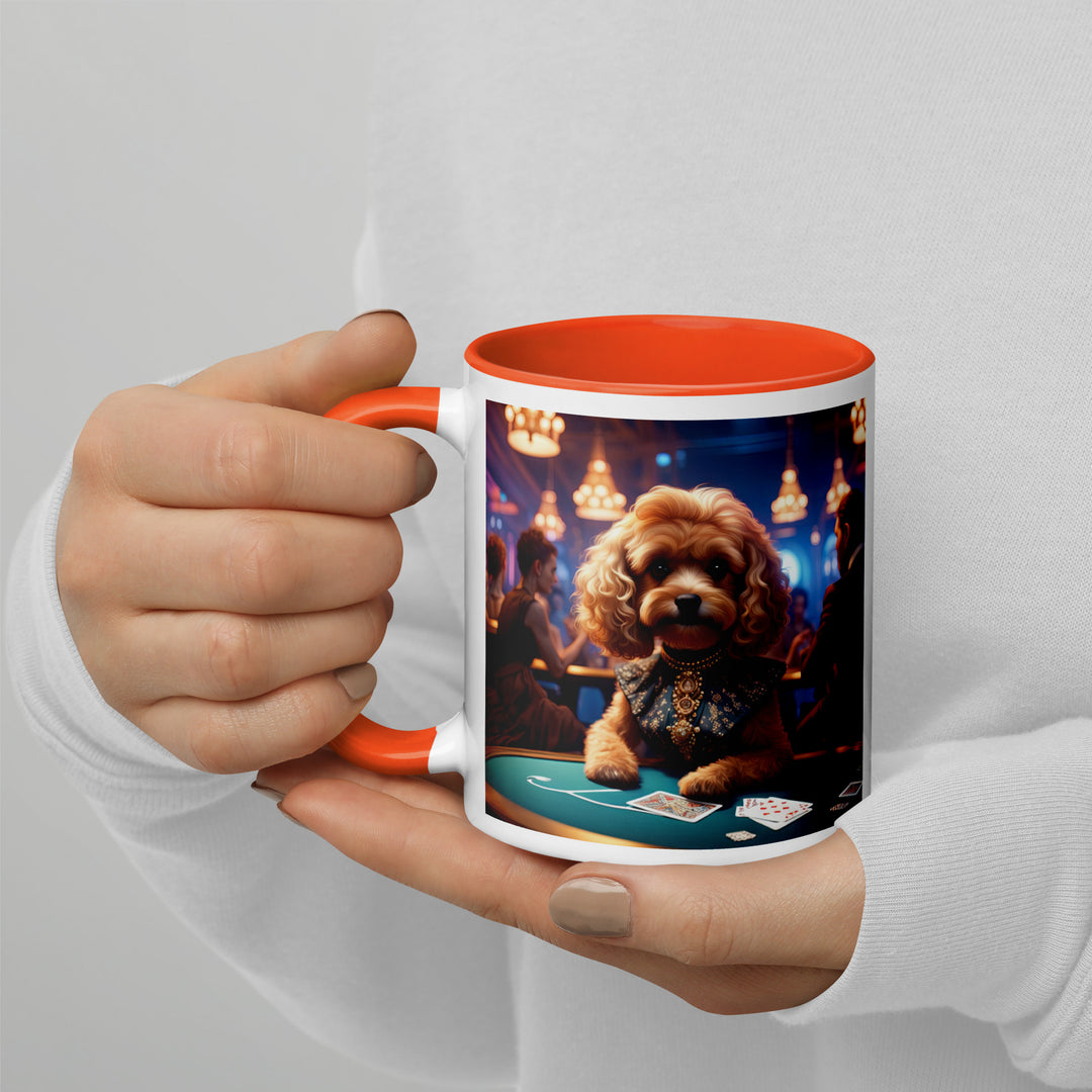 Cavapoo General- Mug with Color Inside v8