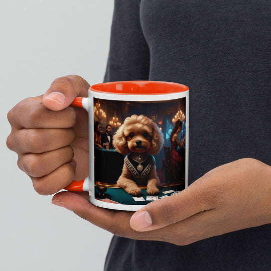 Cavapoo General- Mug with Color Inside v15